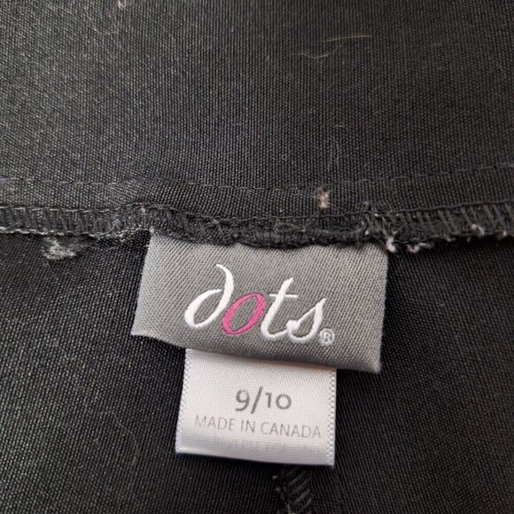 Dots Women's Cropped Capri Pants Size 9/10 Black - Picture 4 of 6